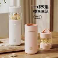 物生物（RELEA） JV012463-0350-FS 屿茗泡茶杯 350ML 玫瑰粉 (单位:个)