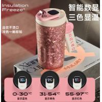 物生物（RELEA） JV012345-0410-FQ00 香奈数显钛杯 410ml 迷雾粉 (单位:个)