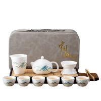 贝格帝 BGD-YZY12 臻品羊脂玉瓷茶具套装 12件套茶壶*1+品茗杯*6 +公道杯*1+滤组*1+干泡杯*1+茶巾*1+茶夹*1+皮包*1 (单位：套）