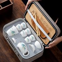 贝格帝 BGD-YZY12 臻品羊脂玉瓷茶具套装 12件套茶壶*1+品茗杯*6 +公道杯*1+滤组*1+干泡杯*1+茶巾*1+茶夹*1+皮包*1 (单位：套）