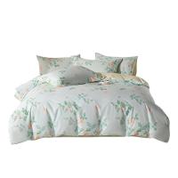 多喜爱（Dohia） 幸福棉语 床品套件 被套229*203cm*1+床单245*230cm*1+枕套74*48cm*2 四件套203*229cm 天蓝色（单位：套)