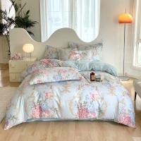 雅鹿 YLTJ065 40支全棉印花四件套 被套200*230cm 床单230*230cm 枕套48*74cm*2 （单位：套）