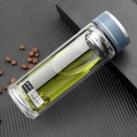 铭创知雨 PC-B2003 汇鑫双层玻璃杯 300ml（单位：个）