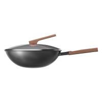 三禾（SANHO） TC32T7（圆底）炒锅 锅具 32cm 曜石黑（单位：个）