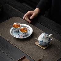 苏氏陶瓷（SUSHI CERAMICS） 鎏银国礼牡丹 茶壶套装 梨形壶140ml*1 品茗杯50ml*2 底托*1（单位：套）