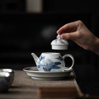 苏氏陶瓷（SUSHI CERAMICS） 鎏银国礼牡丹 茶壶套装 梨形壶140ml*1 品茗杯50ml*2 底托*1（单位：套）