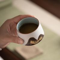 苏氏陶瓷（SUSHI CERAMICS） 千里江山 手绘山水画 青定杯礼盒装 90ml*3（单位：套）