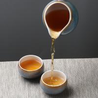 苏氏陶瓷（SUSHI CERAMICS） 新窑变银丝釉 茶具 11件套 茶杯50ml*8+茶海200ml*1+盖碗100ml*1+茶漏*1 （单位：套）天之蓝