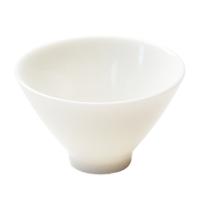 苏氏陶瓷（SUSHI CERAMICS）J0037羊脂玉瓷茶杯斗笠杯陶瓷主人单杯(亮光)礼盒装(单位：个)猪油白
