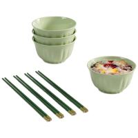 皖亭WT-FC-8翡玉碗筷八件套碗4.5英寸*4、筷子25cm*4（单位：套）绿色