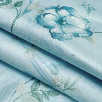 富安娜（fuanna）忆莲幽梦 冰丝印花席 席片180*200cm+枕套74*48cm*2（单位：套）蓝色