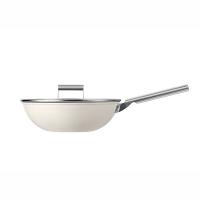 德世朗DFS-C954致简精铁不粘炒锅30cm(单位:个)白色、红色随机发货
