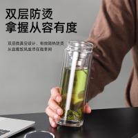 富光（FUGUANG）G2340-SH-400 铭彩双层玻璃杯 400ml（单位：只）颜色随机发货