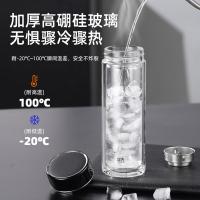 富光（FUGUANG）G2340-SH-400 铭彩双层玻璃杯 400ml（单位：只）颜色随机发货