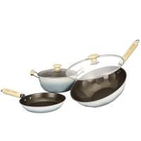 巴尔德 BT-5013 锅具 炒锅30CM+汤锅24CM+煎锅24CM（无盖） （单位:套）