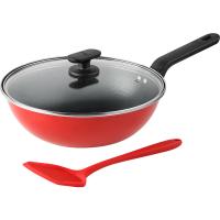 WORLD KITCHENWK-HXBZG2/KZ/JY 红欣不粘系列锅铲两件套 炒锅30cm 铲子32*10cm（单位：套）红色
