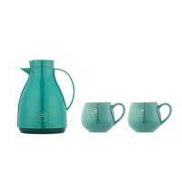 WORLD KITCHEN WK-LXMJ3/KZ/GR 绿欣美佳杯壶三件组 水壶1000ML+杯子300ML*2（单位：套）绿色