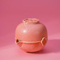 万仟堂 石榴多福易泡壶A 茶具套装 一壶两杯（单位：套）蜜桃釉