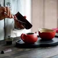 万仟堂 事事如意·现代·成套 茶具套装  1盖碗1承1海3杯（单位：套）朱漆釉