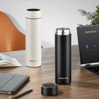 康巴赫（KOBACH） KH-B50B05 商务直身保温杯 480ml (单位:个)玉脂白， 晶钻黑颜色随机发