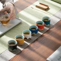 苏氏陶瓷（SUSHI CERAMICS）J0925 千里江山六色杯 容量60ml 宽5.3cm*高4.4cm 6个/套（单位：套）