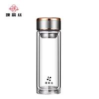 璞莉丝 PLS5137 中铁系列双层玻璃杯 300ml （单位：个)颜色随机