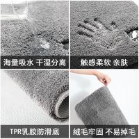 大江 防滑吸水 地垫 50*80cm 灰色（单位：张）