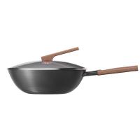 三禾（SANHO） TC32T8 0涂层不粘铁锅 32cm 含盖 (单位:个)