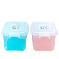 茶花（CHAHUA） 2822 精美收纳箱 8.5L (单位：个) 透明蓝
