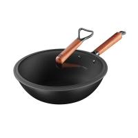 三禾（SANHO） 无涂层窒氮轻铁锅 32cm (单位:个)
