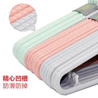 茶花（CHAHUA） 0701 衣架 6支装 粉色/绿色/灰色（单位：组）