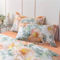 奥特佳（ORTEGA） 001-020173 浅夏纯棉四件套 被套:200*230cm 床单:250*250cm 枕套:48*74cm*2 (单位: 套)花朵暖色调