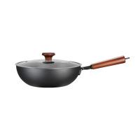 炊大皇（COOKER KING）BZ50540 炒锅铁锅 健康无涂层平底煎炒锅 电磁炉通用 极铁 32cm（单位：个）