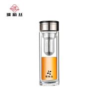 璞莉丝 PLS5241 朗仕系列双层玻璃杯 385ml （单位：个)颜色随机