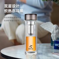 璞莉丝 PLS5241 朗仕系列双层玻璃杯 385ml （单位：个)颜色随机