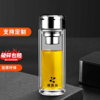 璞莉丝 PLS8051 铂晶系列双层玻璃杯 320ml （单位：个)不锈钢本色