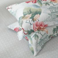 富安娜（fuanna）诺微花妍纯棉四件套  被套203*229cm；床单230*240cm；枕套74*48cm*2（单位：套）绿色