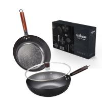 艾逸瑶选CJ-21007-2  吉纳维亚锻打锅两件套  32cm+28cm（单位：套）