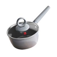 三禾（SANHO）LN18S1  0涂层微纳不粘奶锅 18cm（单位：个）黛青蓝
