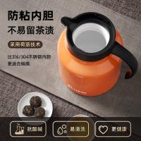 特美刻（TOMIC)  TJ89001 智能显温焖茶壶防粘内胆钛焖壶 1L（单位：个）爱马仕橙
