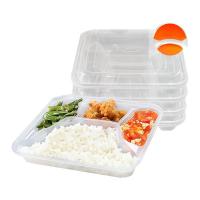 特美居 TMJ-063 一次性四分格打包盒 带盖1000ML/套 150套/件 (单位: 件)