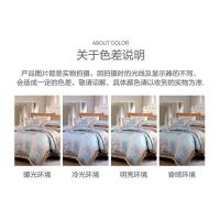 富安娜（fuanna） 床单款-南屏蓝 适用1.8米床 被套230*229cm 床上四件套 （单位：套）