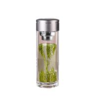 有福有派 YF-3532-320 双层玻璃杯(钛滤网) 320ml（单位：个）透明色