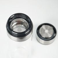 有福有派YF-2519-350一键开盖双层玻璃泡茶杯350ml（单位：个）透明色