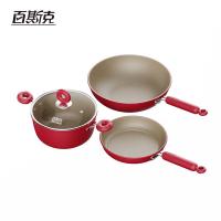 百斯克 BSK-GT250506 钛有味聚福锅具三件套 炒锅30cm+汤锅22cm+煎锅22cm(单位：套)