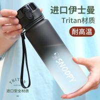史努比（SNOOPY）SNP6082渐变色运动塑料水杯  500ml （单位：个）渐变黑