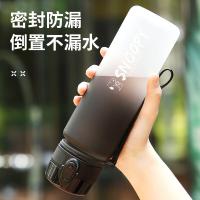 史努比（SNOOPY）SNP6082渐变色运动塑料水杯  500ml （单位：个）渐变黑