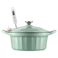 北鼎 珐琅锅铸铁锅 焖炖锅 锅具 25cm 浅杉绿（单位：个）