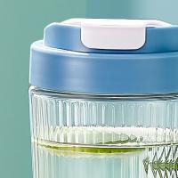 皖亭 T6002 梦想咖啡杯 玻璃杯 480ml 水蓝色（单位：个）