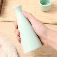 拜杰（BAIJIE）中式陶瓷 白酒杯 酒具套装 （壶*1*100ml  杯*4*15ml ）（单位：套）白绿色